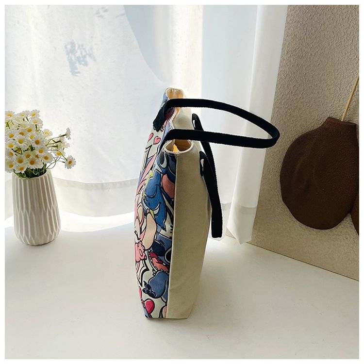 MISS DG Stitch bag shoulder bag large capacity tote bag cartoon cartoon Stitch cute ladies travel bag