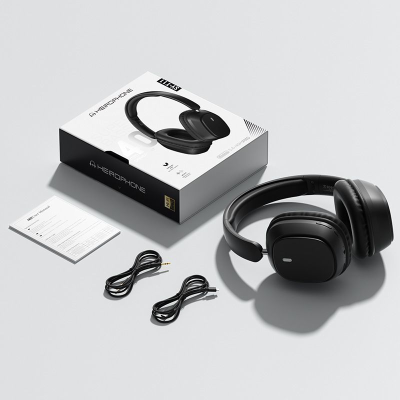 Wireless over-ear ultra-long battery life foldable stereo Bluetooth headphones
