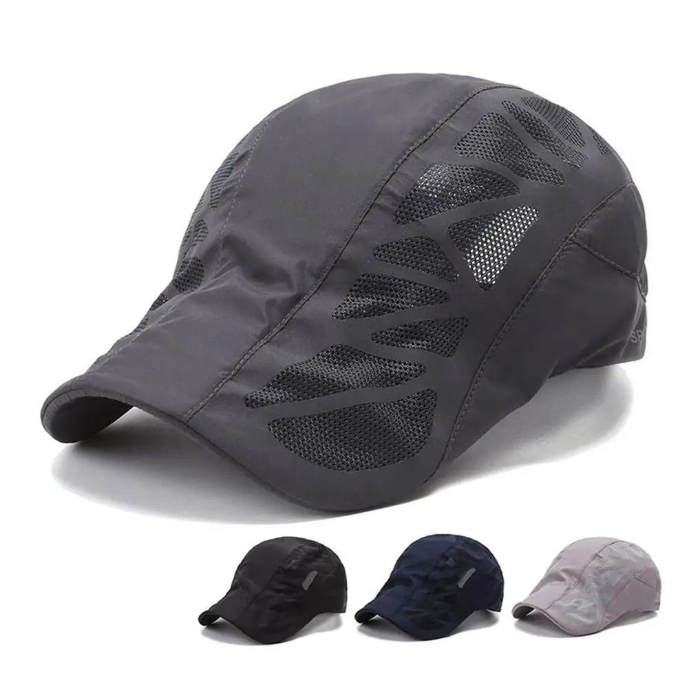 Unisex Sun Hat Running Cap Breathable Lightweight Wear Resistant Mesh Cap Outdoor Sports Sun Hat for Daily Life