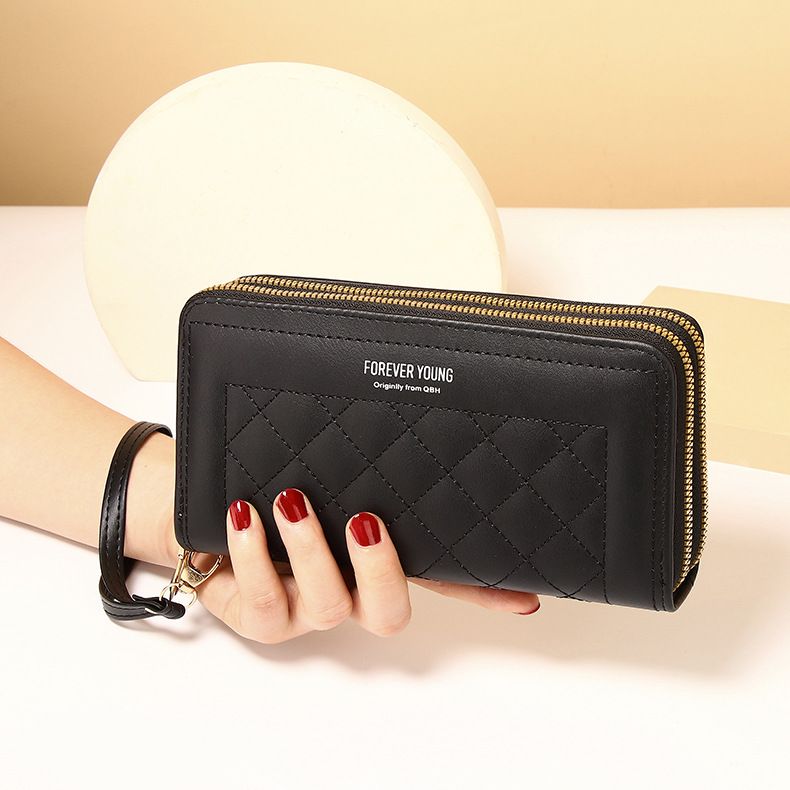 Women's Long Wallet, Double-Zip Clutch Purse with Large Capacity, Card Holder & Phone Pouch, New Arrival