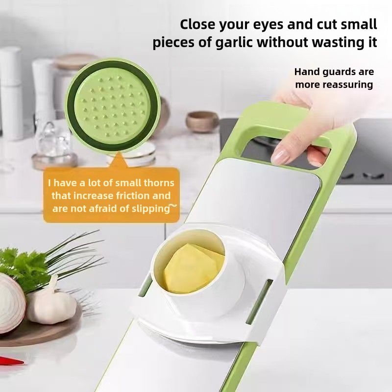 Multifunctional Vegetable Slicer knife, Chopper with 5 Interchangeable Blades,Vegetable cutter chopper