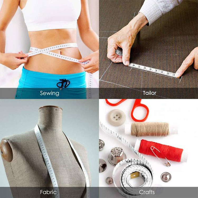 3pcs 1.5M Body Measuring Ruler Sewing Tailor Tape Measure Sewing Soft Ruler Meter Measuring Tape