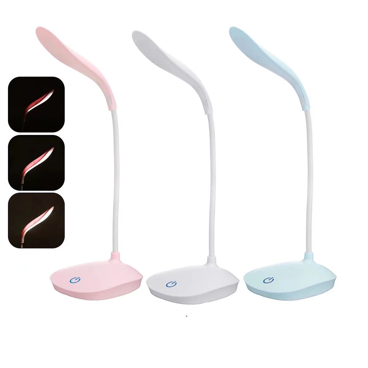 2021 New design hot sale  Portable Charger Lamp Triangle Design Dimmable LED wireless Charging Swing Arm Desk Lamp Led desk Lamp USB For student children study