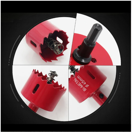 WELLHOME Hole Saws 1PCS 60mm M42 Bi-Metal Drill Bit Cutter Carpentry Tools Cutting Metal Plastic Iron Hand Tools