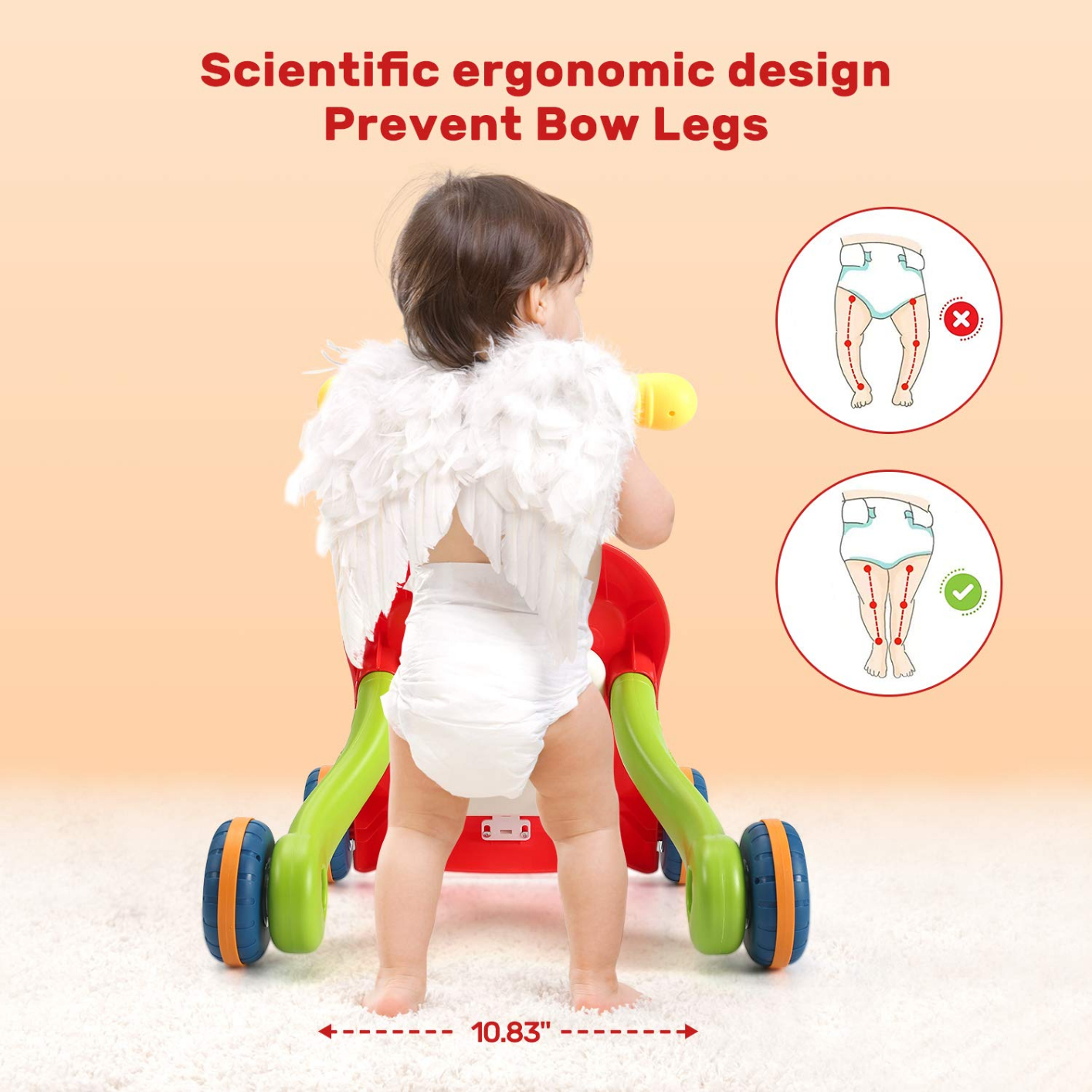 Baby Walker Toy Baby Multi-function Baby Stroller Anti-rollover Can Increase Weight Newborn Learning To Walk Toy Baby Walker