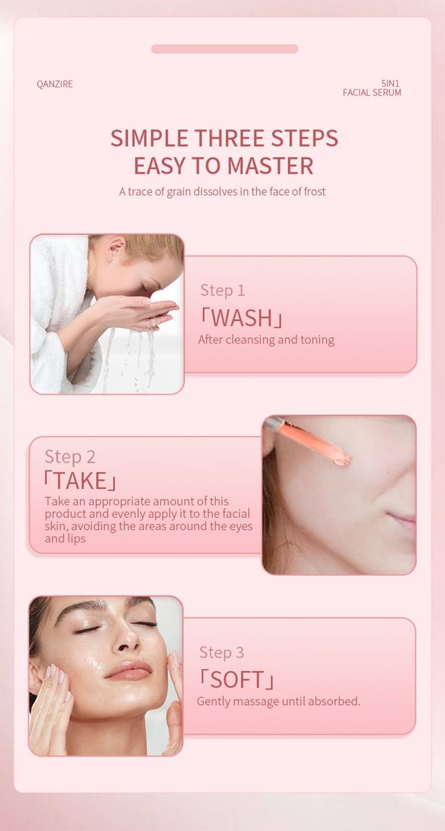 5in1 serum essence to brighten skin tone 5 in 1 skin care facial vc essence