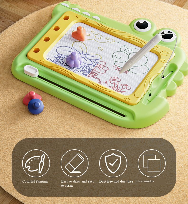 Children’s Colorful Erasable Magnetic Drawing Board, Toddler Graffiti Writing Board, Home Kindergarten Baby Handwriting Toy, Safe Non-Toxic Magnetic Doodle Board for Boys