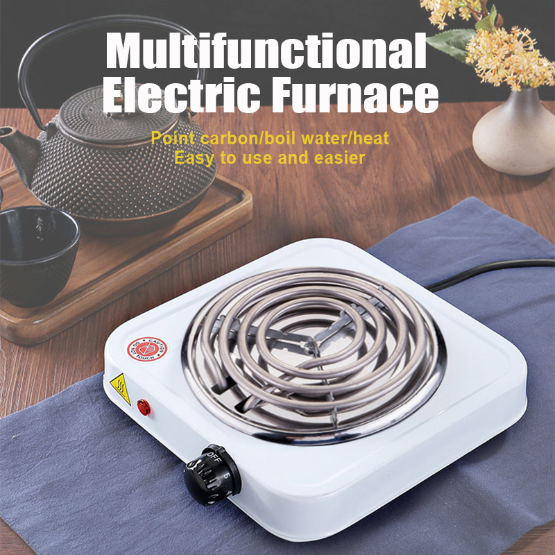 220V 500W Single-head Electric Stove Kitchen Heating Furnace Burner Household Hot Plate Cooker Coffee Heater 5-Speed Thermostat
