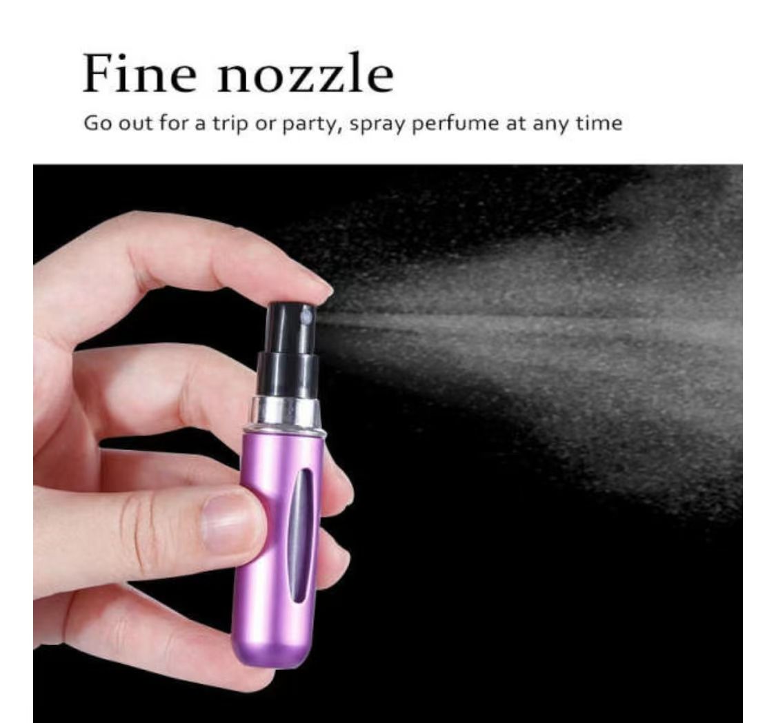 Refillble 5ml Refillable Mini Perfume Spray Bottle Aluminum Spray Atomizer Portable Travel Cosmetic Container Perfume Bottle