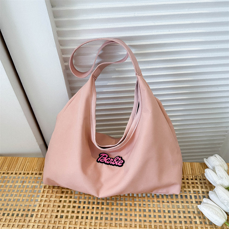Women's Summer New Simple Oxford Fabric Bag Soft Face Magnetic Buckle Shoulder Bag
