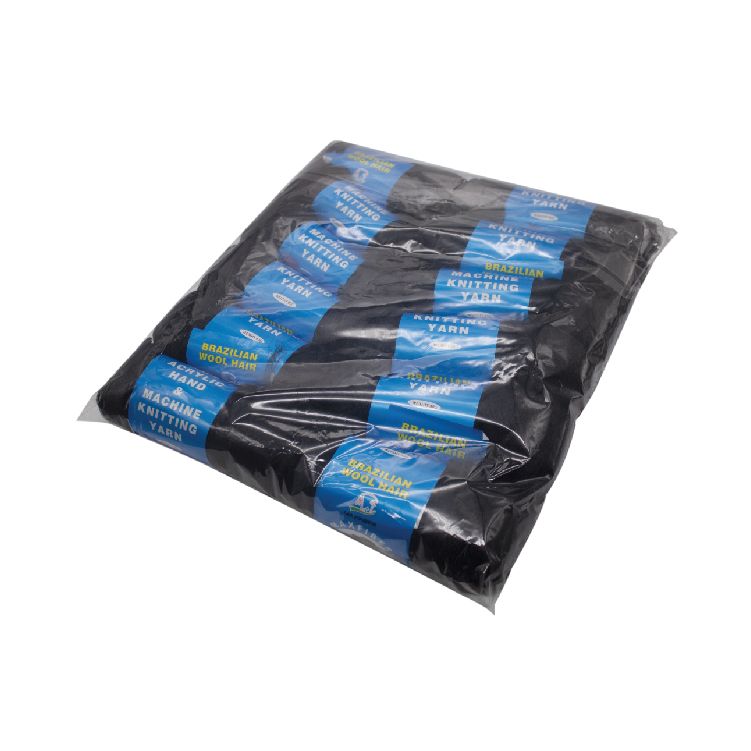 Brazilian Hair Wool For Twists Braiding Cornrows Hair Extensions Black Artificial Hair