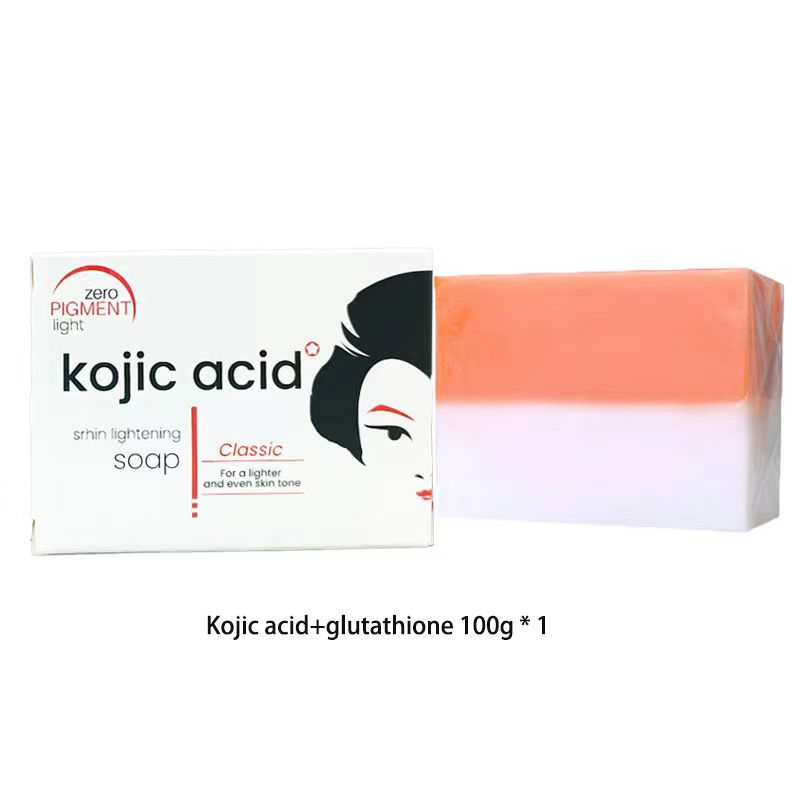 Kojie San Skin Lightening Soap Handmade Whitening Soap Bleaching Kojic Acid Glycerin Soap Deep Cleaning Brighten Skin100g 2