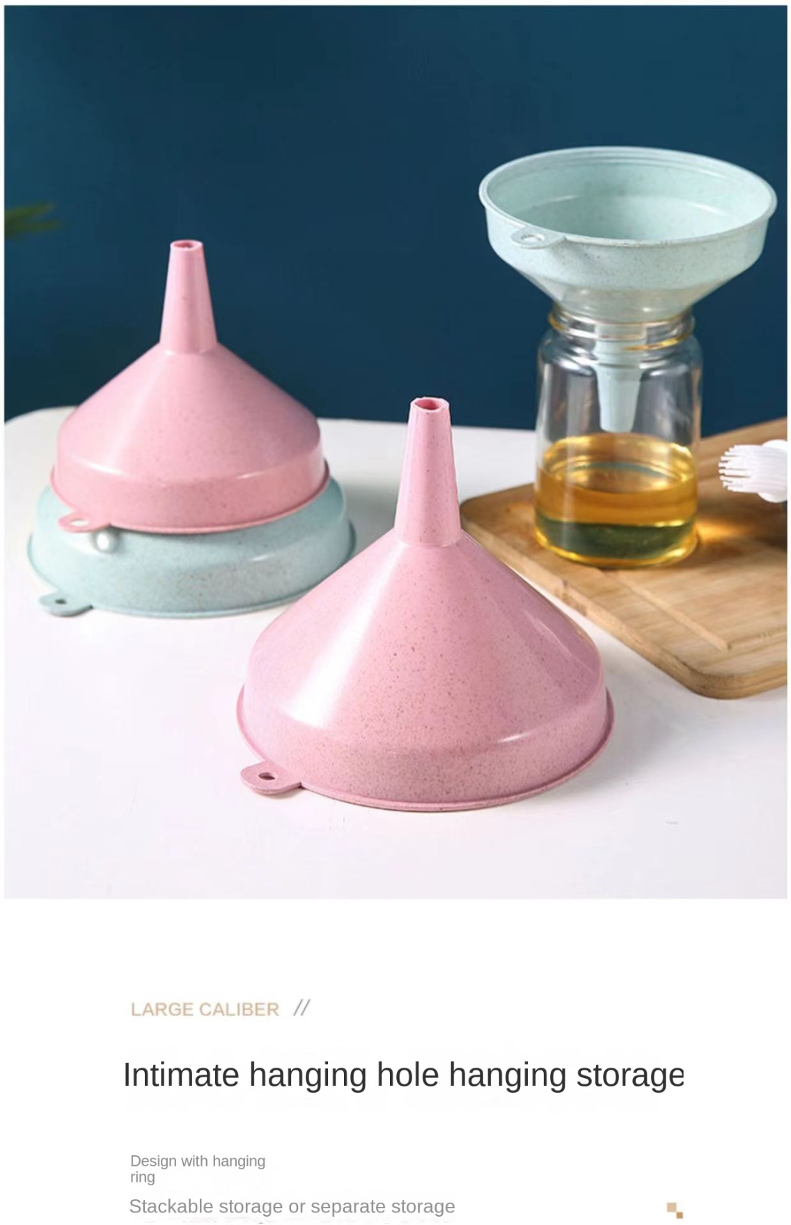 kitchen plastic funnel liquid dispenser