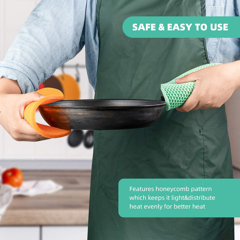 Silicone Insulation pad Pot Mat Trivet Pad Heat Resistant Anti-Slip for Table Oven Mitts (6 pack)