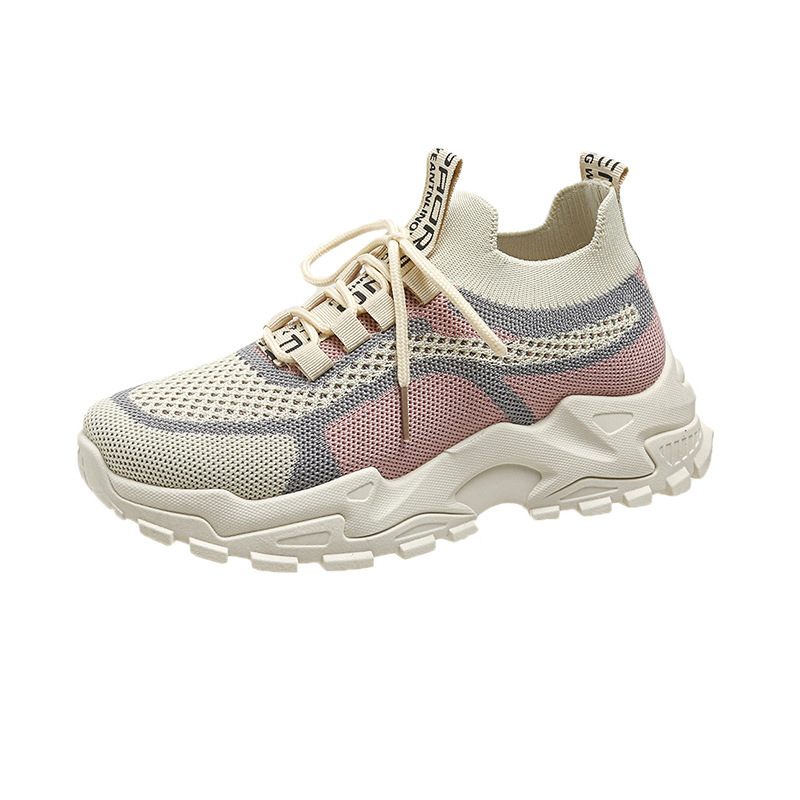 Women's Spring/Summer New Breathable Mesh Sneakers Simple and Comfortable Soft-Soled Running Shoes