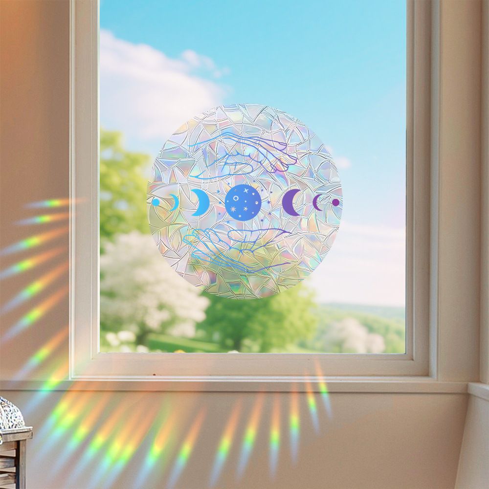 Amazon New Plant, Flower, Animal and Sunlight Catcher Static Glass Sticker - Bird - proof Glass Sticker