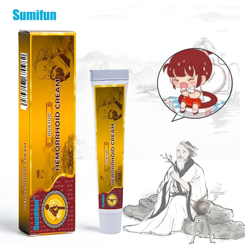 Sumifun Hemorrhoid Care Cream, Natural Herbal Piles Ointment, External & Internal Hemorrhoid Treatment with Applicator, Soothes Pain, Itching, Swelling & Anal Fissure
