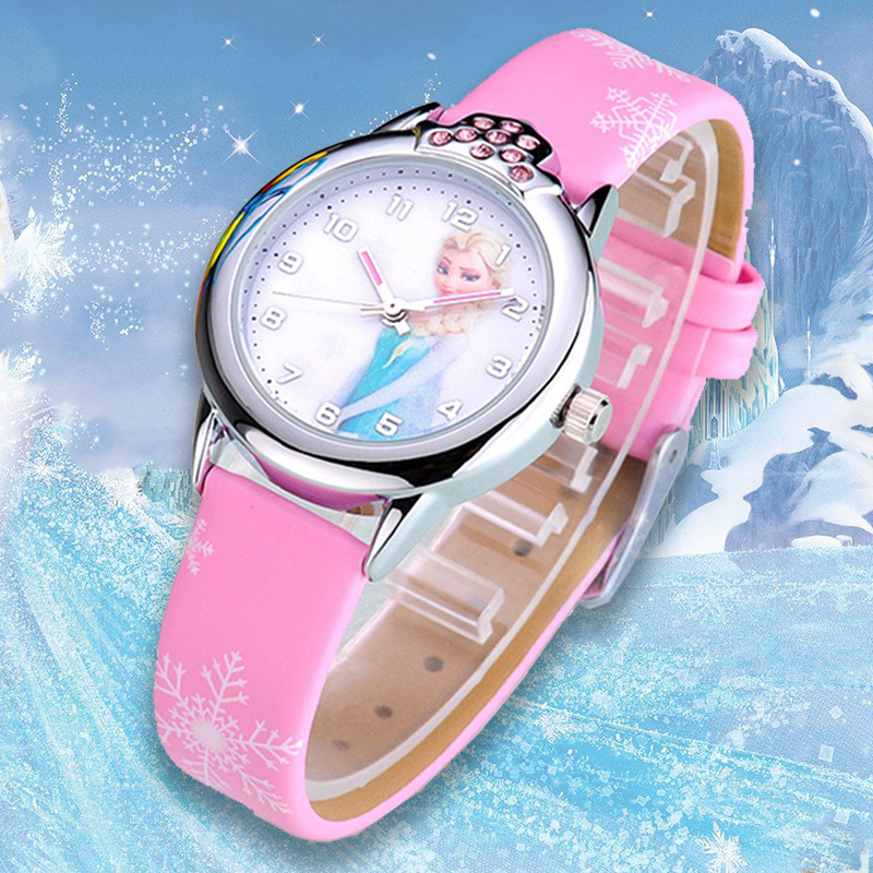 Waterproof Children's Cartoon Watches Snow White Spiderman Silicone Watch Kids Fashion Watch Frozen