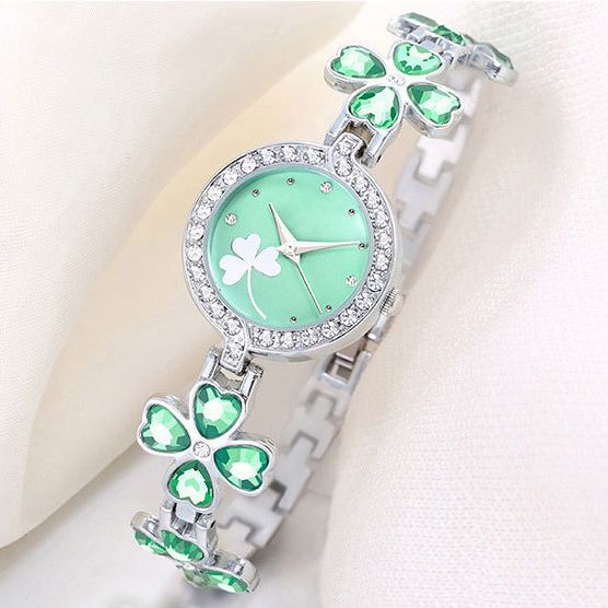 Seiko Watch Blue Translucent Gemstone Elegant Temperament Small And Exquisite Girls Bracelet Bracelet Watch