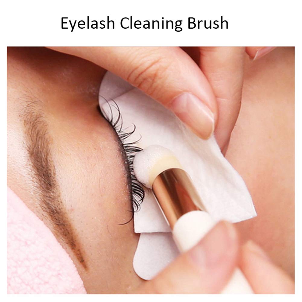 M080 Wooden Handle Lash Shampoo Brushes, Peel Off Blackhead Brush Remover Tool, Nose Pore Deep Cleaning Brush