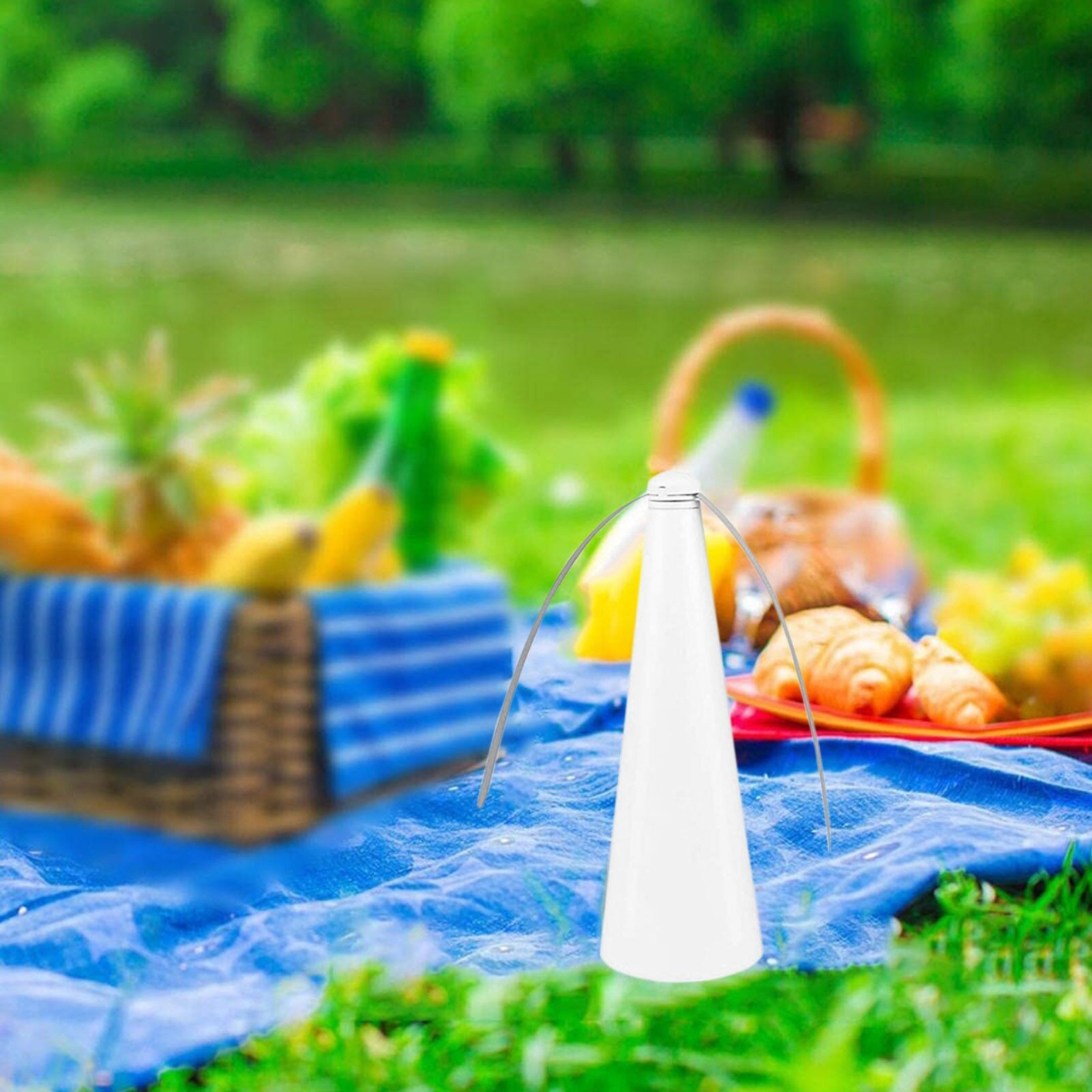 Portable Fan Fly Repellent Fan Keep Flies And Bugs Away From Your Food Enjoy Outdoor Meal
