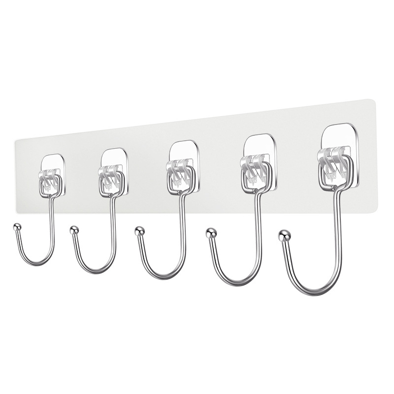 3222 Self Adhesive Hooks Door Transparent Wall Hangers Hooks Strong Suction Heavy Load Rack Cup Sucker For Kitchen Bathroom Organizer
