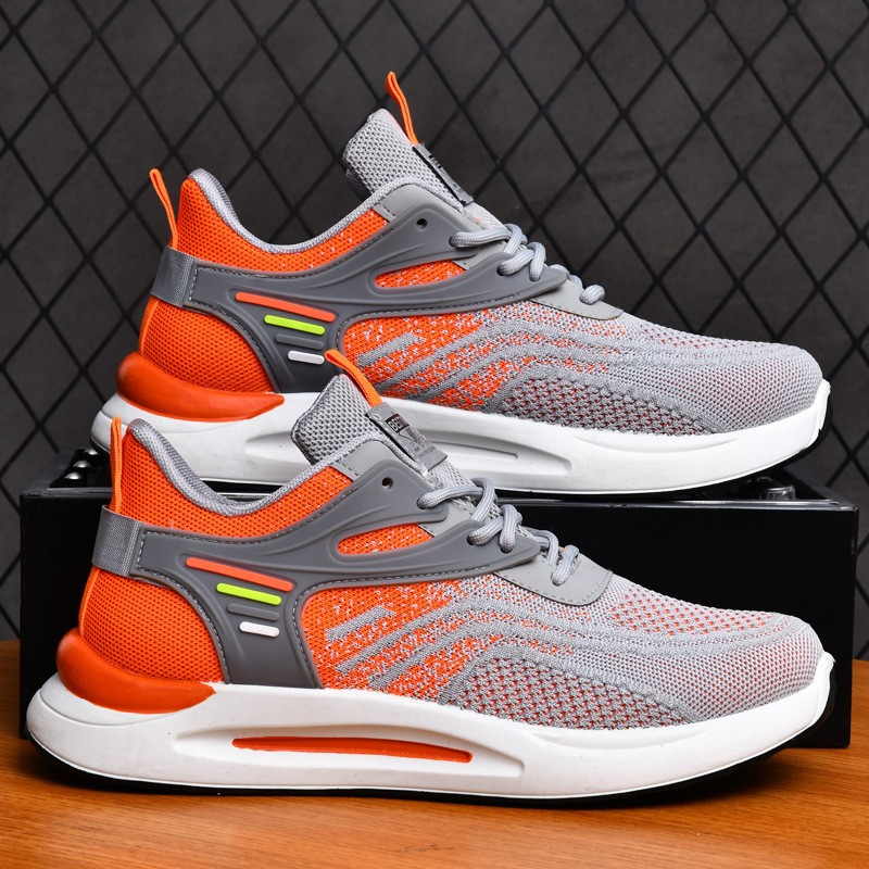 D-26 New air cushioning men sports shoes students running trend causal men's shoes