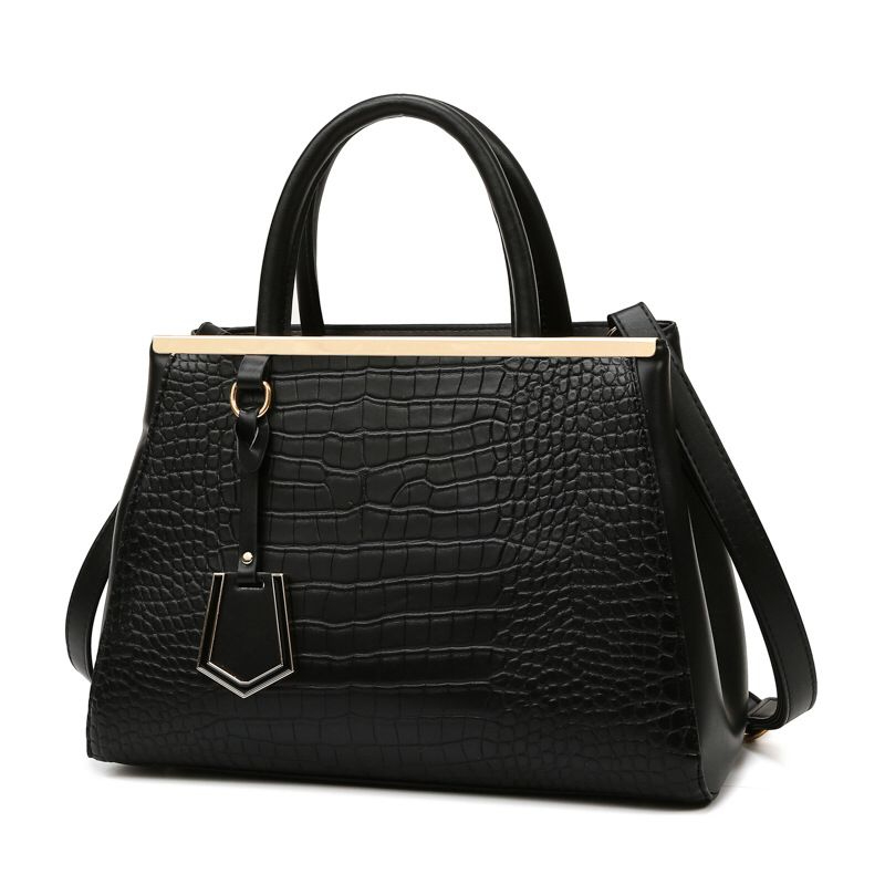 CLella Women's Bag Stone Pattern Splicing Handbag Three-piece Set Mother Bag European and American Shoulder Bag