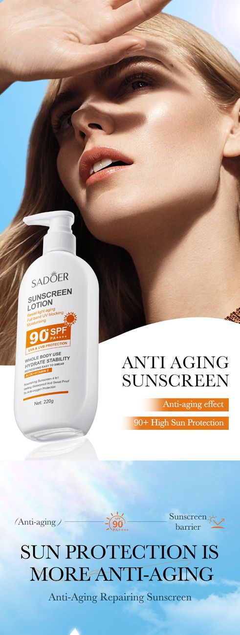 SADOER Refreshing Anti-Aging UV Protection Body Sunscreen Lotion