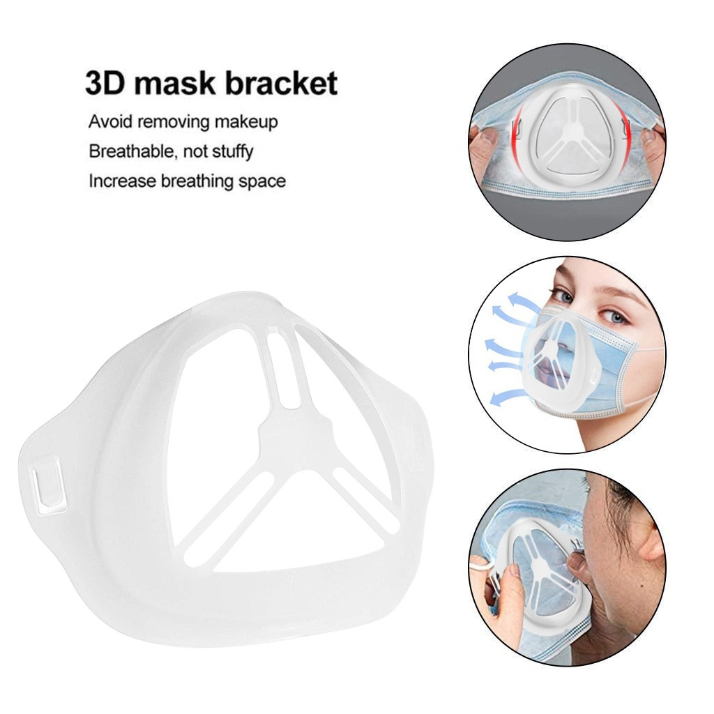 JJ11158 3pcs 3D Mouth Mask Bracket Mask Inner Internal Support Frame Accessories Breathing Mask Holder Protection Frame Mask Bracket