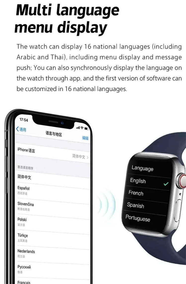 Smart Bracelet T900 PRO MAX smartwatch Bluetooth call CRRSHOP Smart Watch  1.8" HD large screen black silvery grey pink blue watch rotate button free shipping