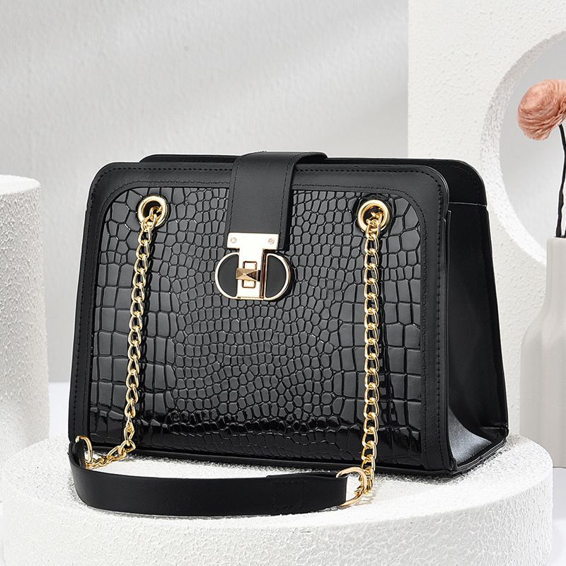 Women’s Small Square Chain Shoulder Bag – Casual Crossbody Handbag