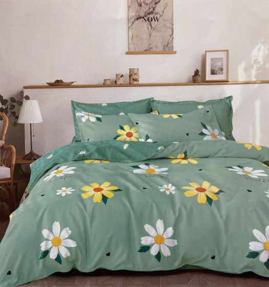 6 Piece King Size Cover Set 100% Cotton Premium Quality Solid 6 PCS Bedding Set 2 bedsheet 4 pillowcases Quality Eco-friendly cotton bedsheet Cover*0960
