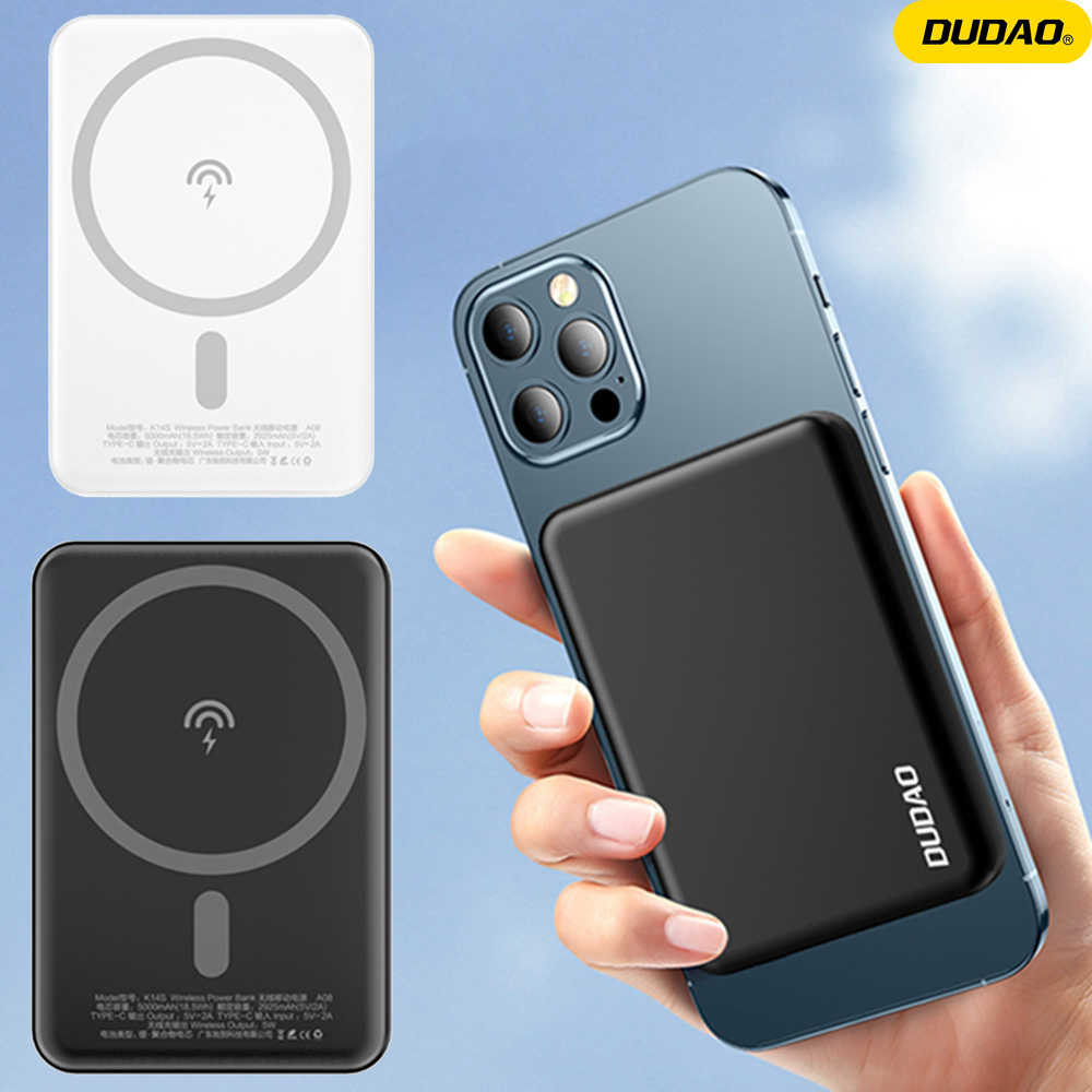 K14S 5000mah Magnetic Power Bank Wireless Charging 5W For iPhone 12 13 pro max Portable Charger External Battery Mini Powerbank