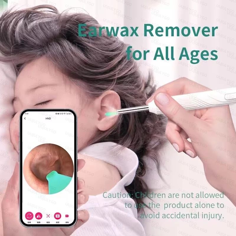 Visual Ear Wax Cleaner with Camera Safe Earwax Removal Endoscope Camera Luminous Otoscope Ear Cleaning Tools Ear Care