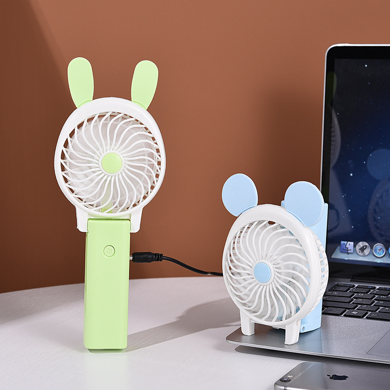 Handheld Fan, Small Portable Personal Mini Desk Table Folding Fan with USB Rechargeable Battery Operated Electric Fan for Office Outdoor Sport Household Traveling Camping