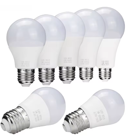 50PCS highlight A65 5W led bulb Aluminum plastic cover 85-265V led bulb E27 B22 base led bulb lighting