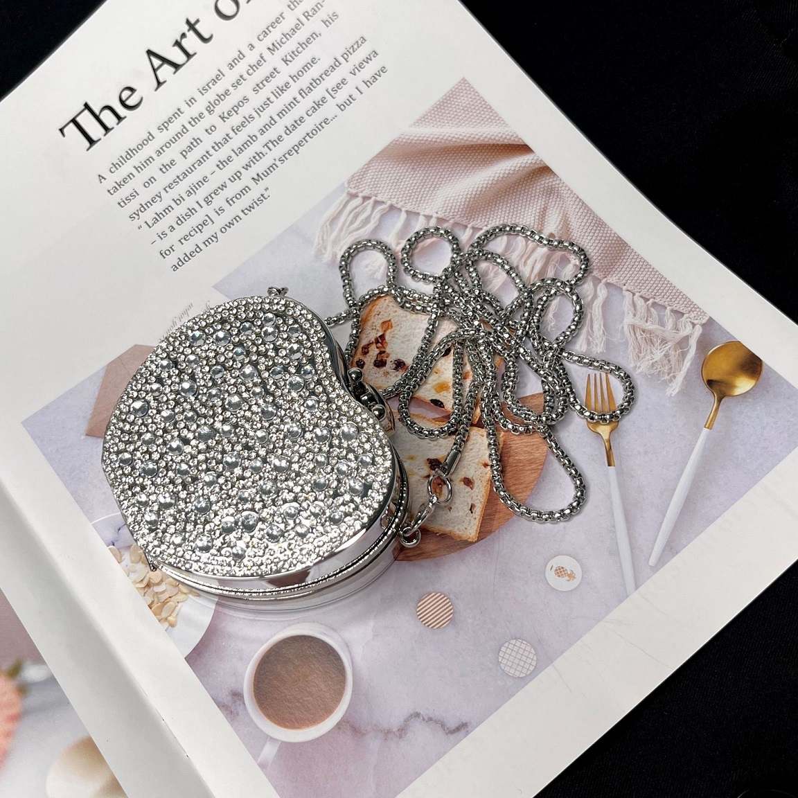 Mini Rhinestone Acrylic Round Bag Versatile Crossbody Songmont Cassile Women Handbag
