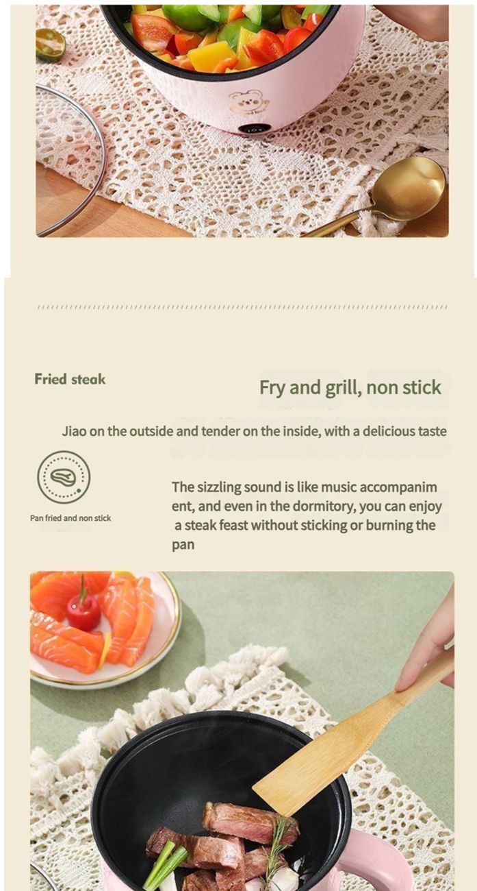 Electric cooker multifunctional small electric rice cooker household electric hot pot students dormitory electric hot pot special pots