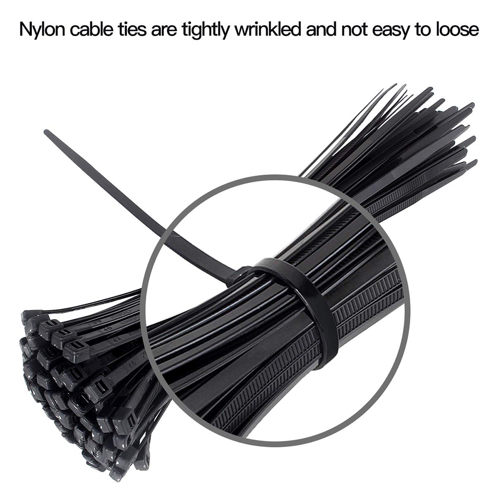 100 Pieces 6 inch Cable Zip Ties Nylon Self Locking Wire Ties

