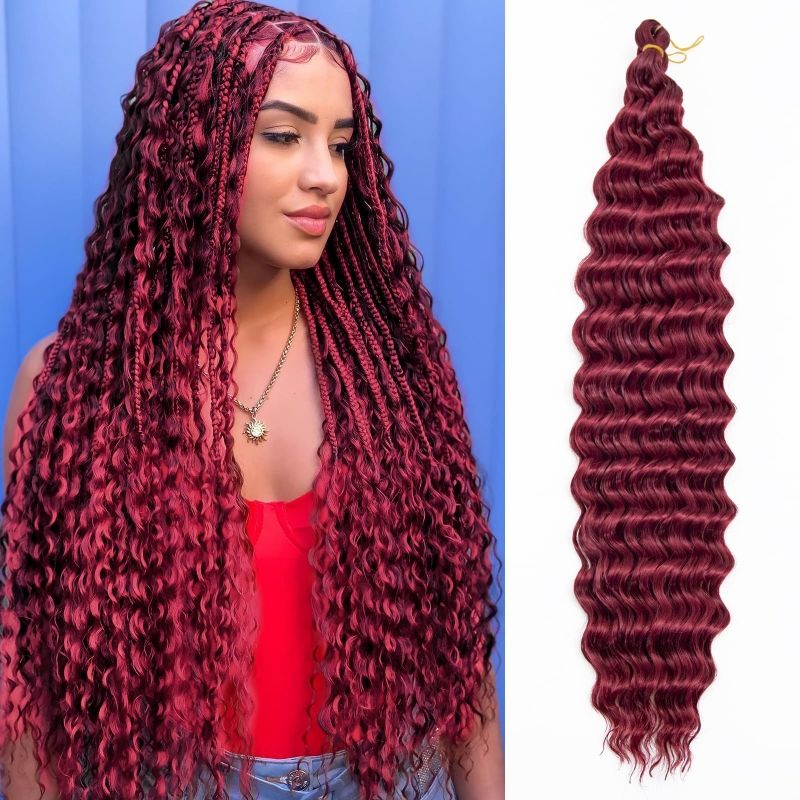 Deep Wave Twist Large curved long curly hair crochet winding, synthetic wigs CRRSHOP 24 "30 pieces 100g wigcolor # 07 24 inches