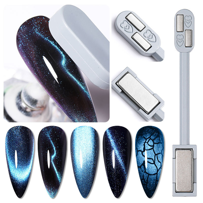 55164 1 Pc Silicone Magnet Stick Strong Effect Magetic Board For 9D Magnetic UV Gel Polish 3D Line Strip Multi-function Nail Tools