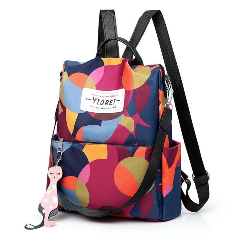 Anti-theft Women Backpack Oxford Fabric Large Capacity Korean Style Casual School Travel Bag
