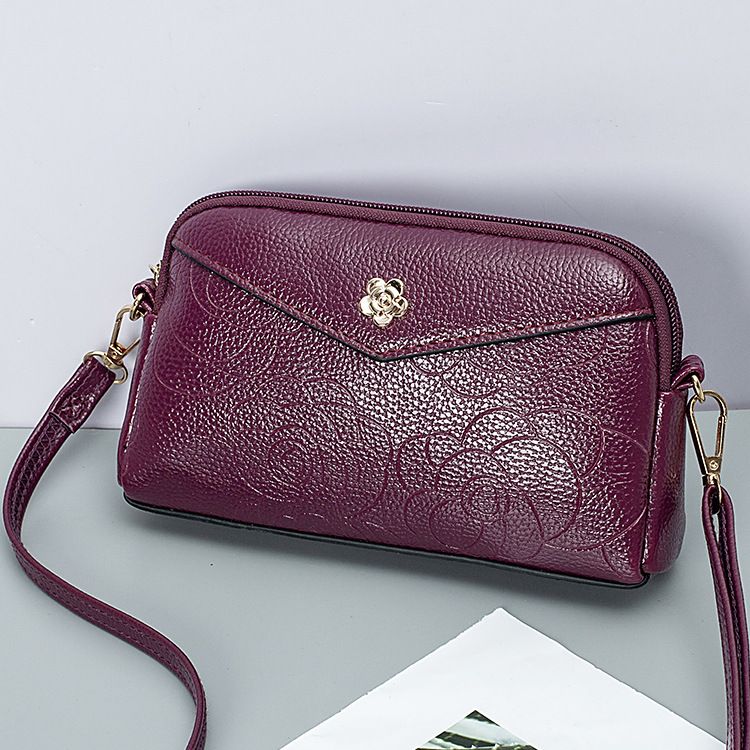 Women Mini PU Leather Crossbody Bag, Fashion Multi‑layer Large Capacity Shoulder Purse, Compact Versatile Ladies Daily Handbag for Shopping Dating Travel
