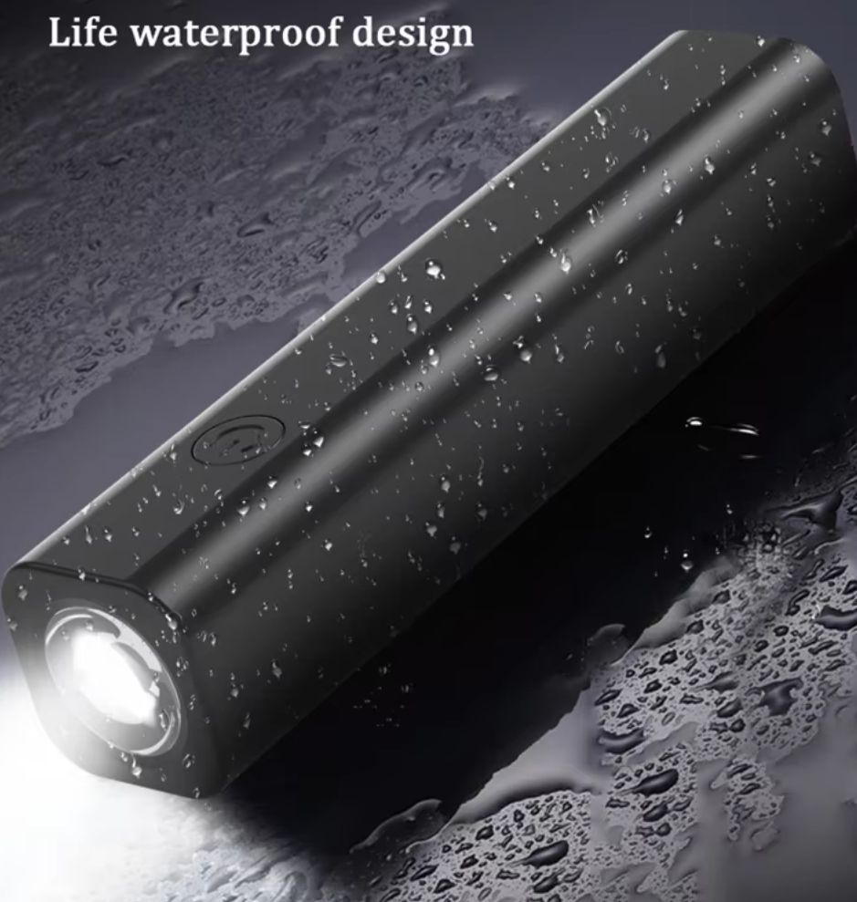 emergency use promotional gift flash flashlight mini led black pocket lamp rechargeable flashlight