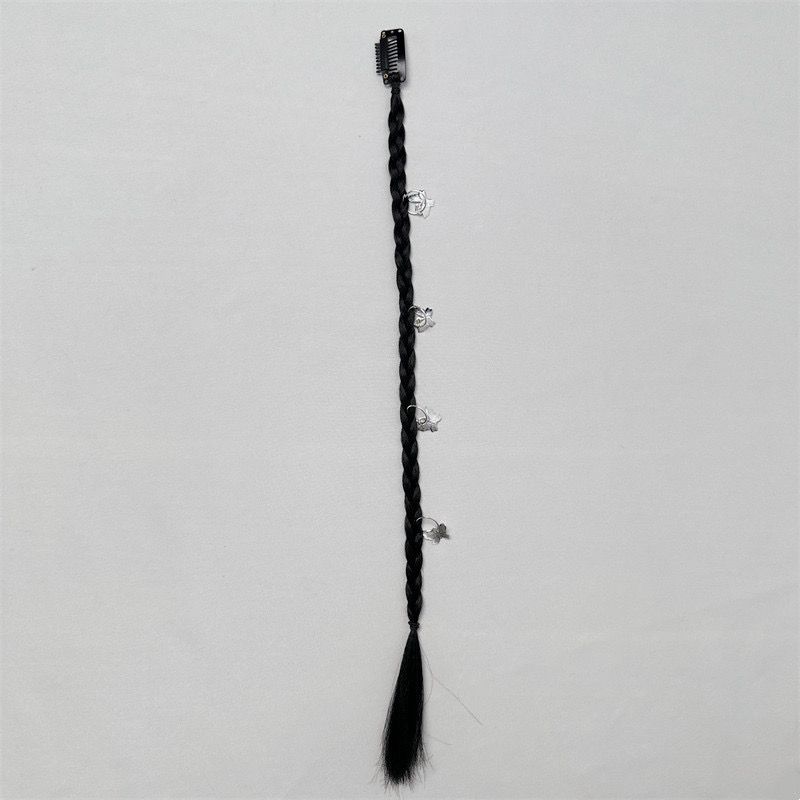 Wigs for women simulation braided ring buckle boxing braid European and American fashion fishbone dirty braid hair extensionsButterfly style