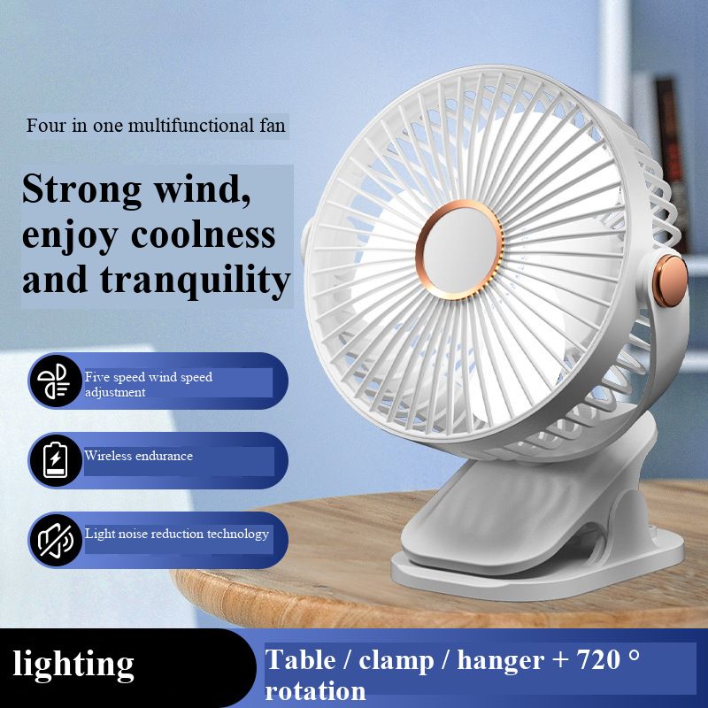 Portable mini handheld fan with semiconductor ice pack cooling, large capacity rechargeable, suitable for students' desks.