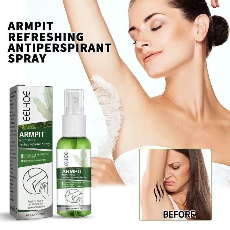EELHOE Clean Odor and Body Odor Dew for Underarm Cleaning, Odor Removal, Clean Odor, and Sweating Control. It has a long-lasting fragrance and is gentle and non irritating