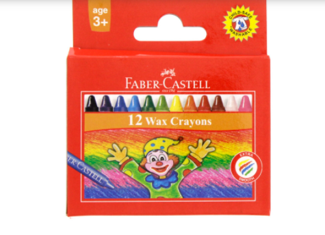 Faber-Castell Wax Crayons 12 Pieces