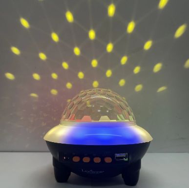 voice control Auto RGB LED moving Sky Light Projector with BT speaker 12 color Change Smart home lights for Gift Party light